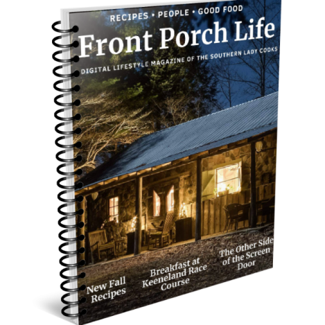 Cover of Front Porch Life Magazine which features The General's Cabin, Red River Gorge Cabin Rental on the cover.